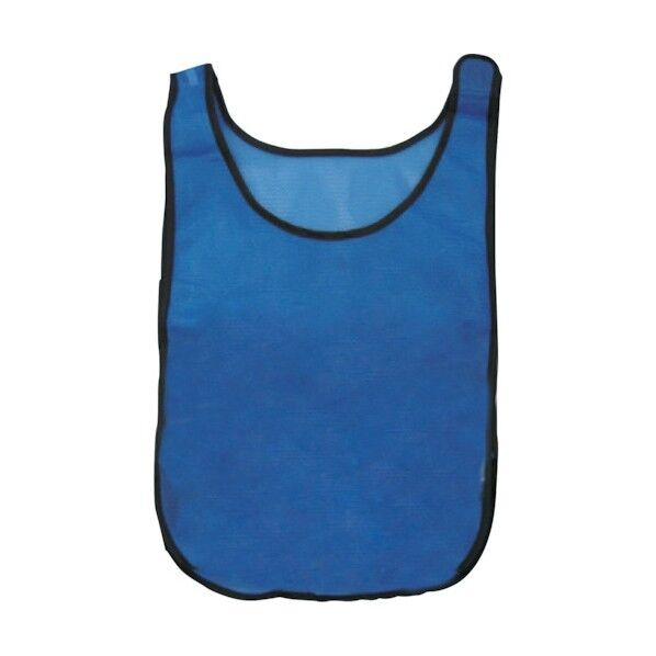 メッシュチョッキ ポケットなし 青 1125169493 1点