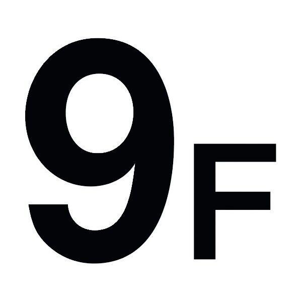 階数表示標識300角 9F 6300000386 1点