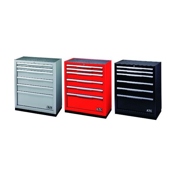 ベースキャビネット(6段6引出し) 84kg シルバー EKW-2006