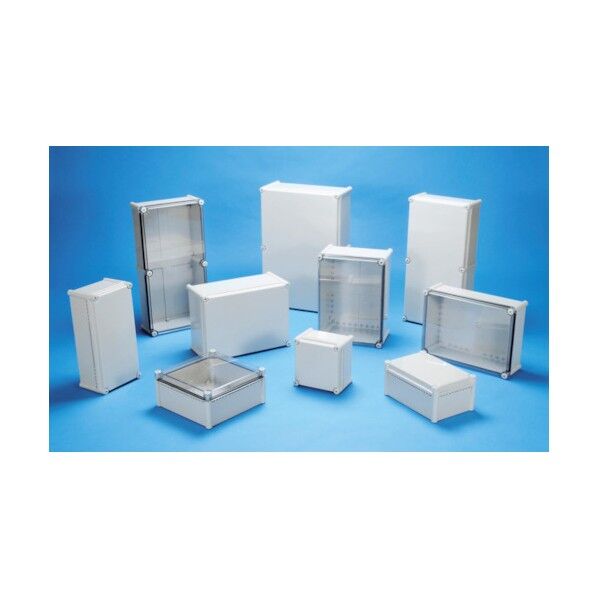 防水・防塵ボックス ホワイトグレー 280×280×128 BCAL282813G 1点