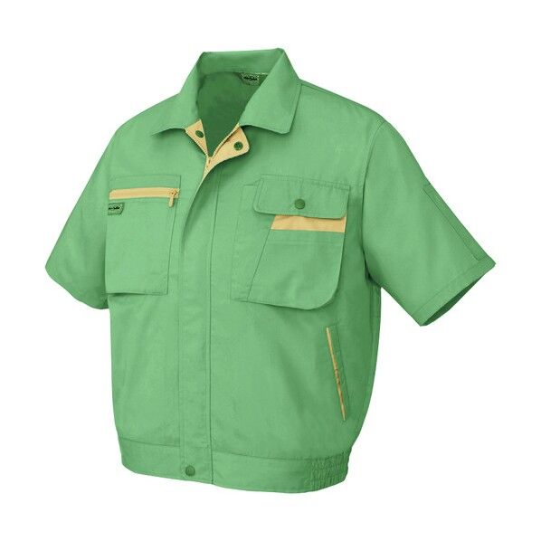 半袖ブルゾン(男女兼用)ムービンカットAZ5321-030オリーブ×マスタード6L 030オリーブ×マスタード 6L 5321 1