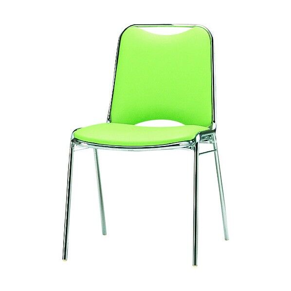 リフレッシュチェア 4本脚 ライトグリーン FSR-4-LGN 1点