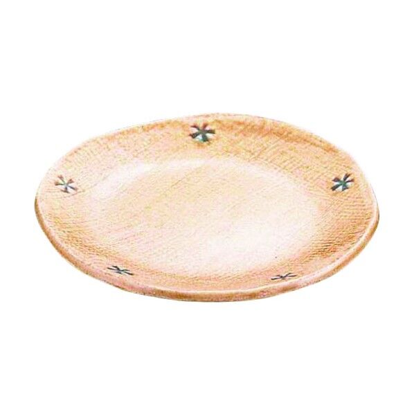 エムズジャパン 黄瀬戸印花4.0丸皿 T03-97 RTLB301 1個