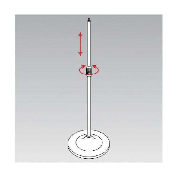 #伸縮式スタンド鉄製305Ф×680~1100H伸縮式 881-65 1