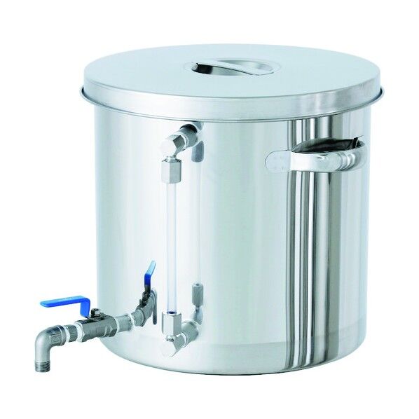 日東 レベル計・バルブ付汎用容器 25L 330 x 330 x 330 mm STV-LV-33 1個