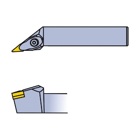 外径･倣い加工用 DVJN形ダブルクランプ式バイトホルダ VN形インサート対応左勝手 DVJNL2525M16 1点