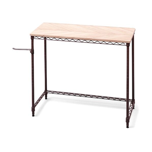 537158 カラーメタルラック デスク ブラウン CMM-D81361-BR (537158) 1点