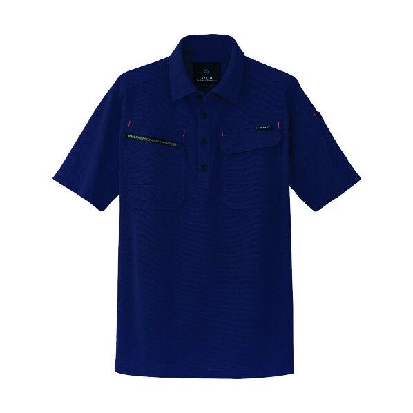 半袖ポロシャツ(男女兼用) 008ネイビー 4L 10609 1