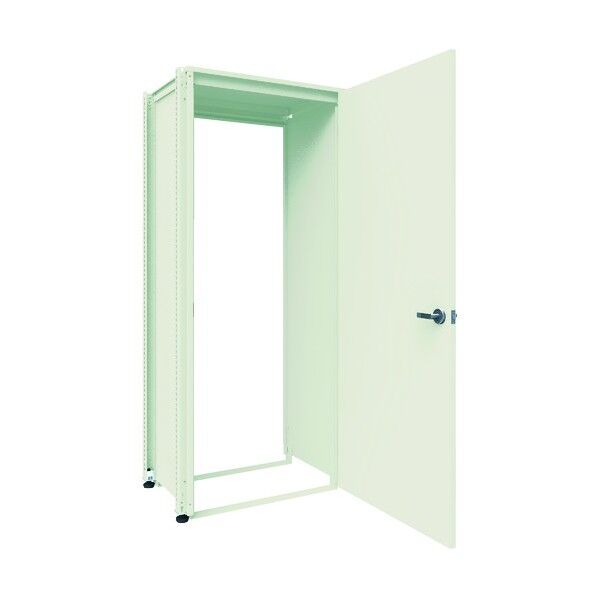 M3型ユニット中量棚 2100ドアセット 棚板2枚付き 連結 M3-U7362DO-B