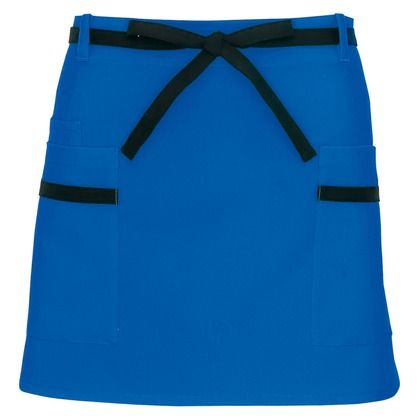 腰下エプロン(共生地配色) 006ブルー F 8656 1