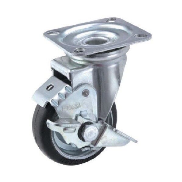 プレスキャスタ-自在ブレーキ付100mm OHJS-100 1
