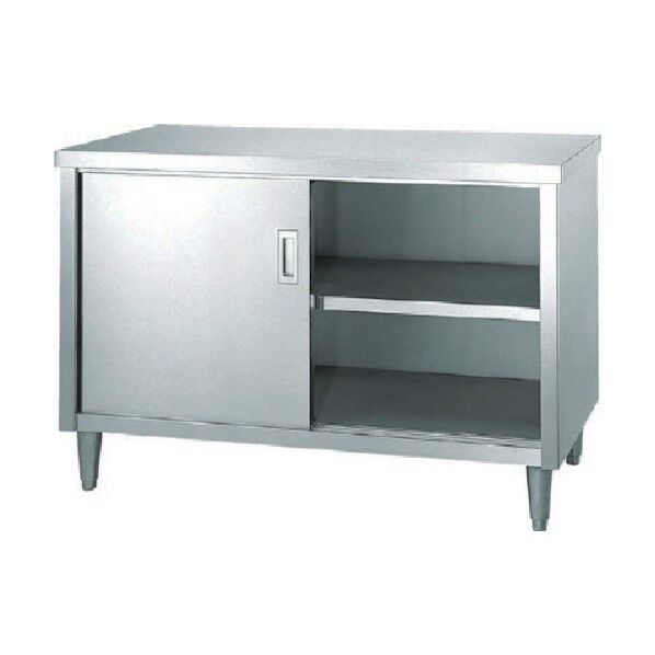 ステンレス保管庫片面ステンレス戸 間口1800×奥行900×高さ800 E-18090 1点