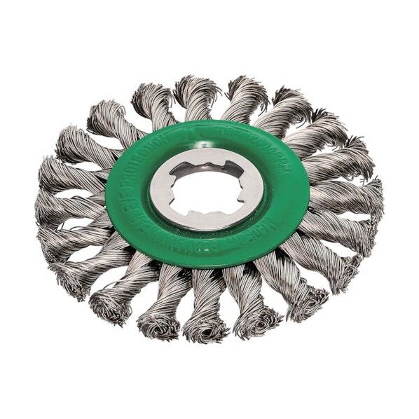 XーLOCK ノットホイールブラシ Φ115 ステンレス 線径0.5