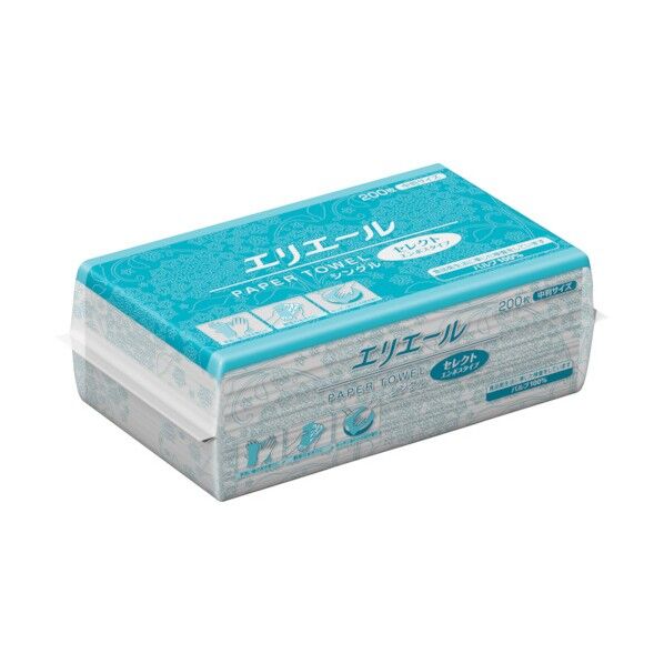 ペーパータオル セレクトエンボスタイプ シングル中判 823389 1点