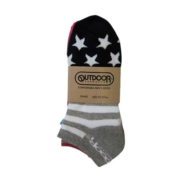 ODA309靴下スニーカー3足組(アメリカンフラッグ) 187990 1点