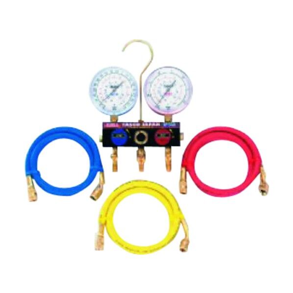 ボールバルブ式ゲージマニホールドキット(R404A、R134a) TA124EK-2 1点