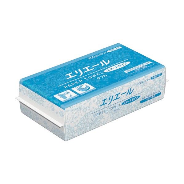 エリエール ペーパータオルスマートタイプダブル中判 610 x 235 x 390 mm 703389 1CS