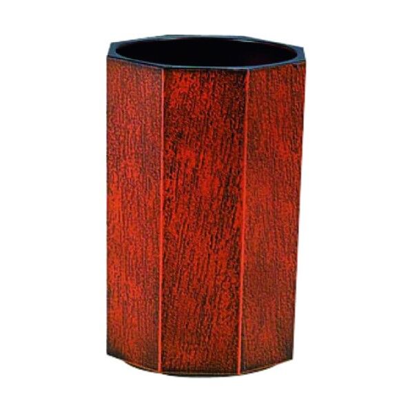 八角木目箸立テ (小) 栃天黒(ABS) 45001030 RFKJ701 1個