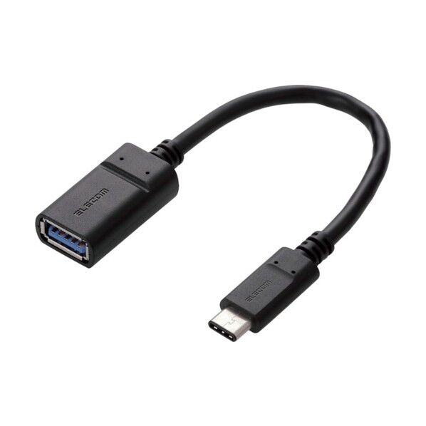 エレコム USB3.1ケーブル C-Aメスタイプ 認証品 0.15m ブラック
