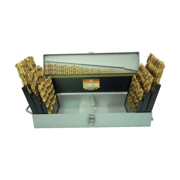 TINコーティング コバルト正宗ドリル 121本組セット(スチールケース入 TCOD-121S 121本