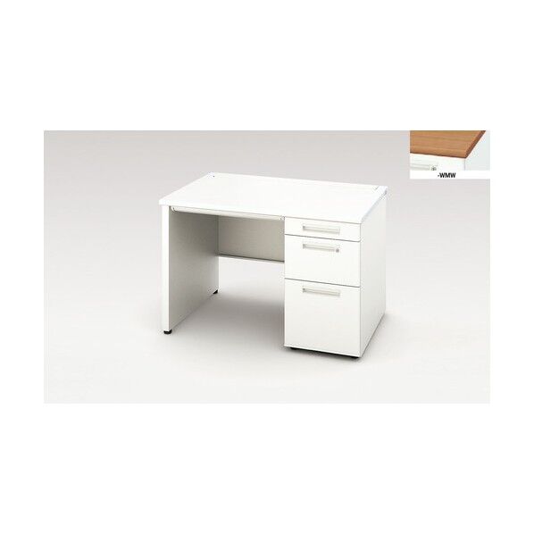 片袖デスク (パネル脚タイプ) XEHH117BP-WMW 1点