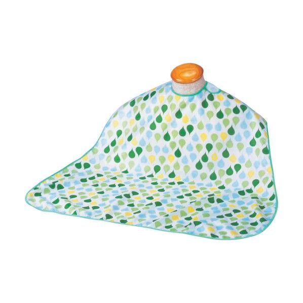 食事用エプロン ソフラピレンエプロンしずく グリーン 102242 1枚