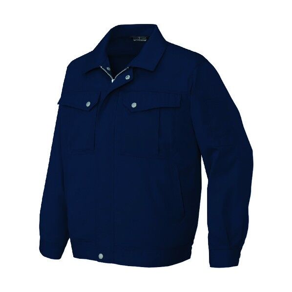 長袖サマーブルゾン（男女兼用） 008ネイビー L 5660 1