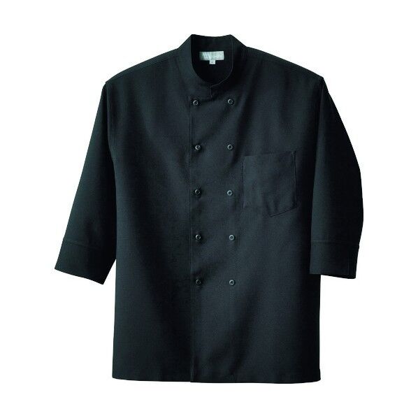 コックシャツ(男女兼用) 010ブラック LL 861201 1