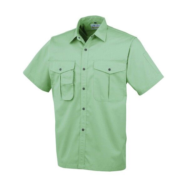 半袖シャツ377 9 グリーン L 377-9-L 1点