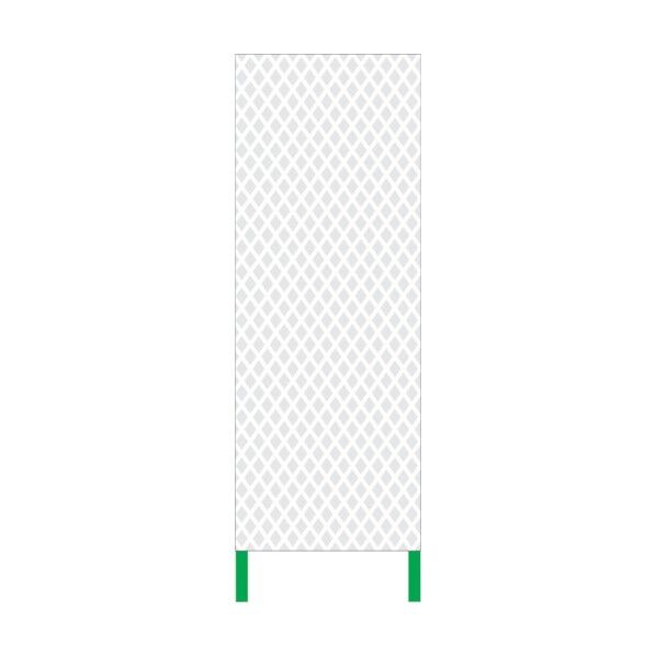 プリズム白高輝度看板 無地 1.4×5.5WKSL-0 1102110501 1点