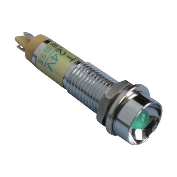 メタルフレーム形LED表示灯DOH-7TDC24V緑φ71個 DOH7TDC24VG 1個