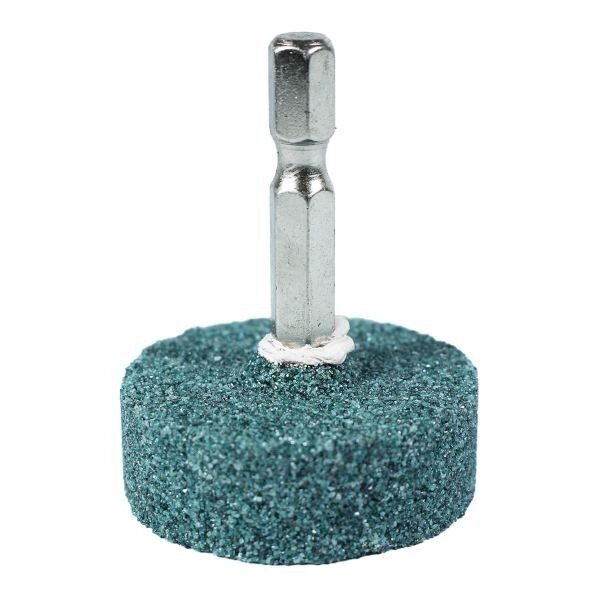 ビッグマン 六角軸付砥石 石材用 平型 38×12ミリ D-856 1個