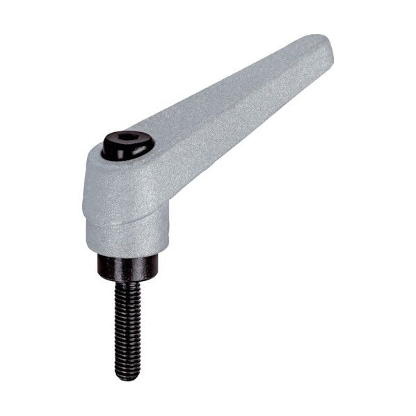 クランプレバー シルバー オネジ M10 ねじ長20 TCMRS10-20 1点