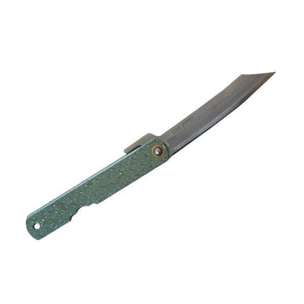 一刀流 肥後ナイフ 雫ステン 割込 大 グリーン 1個...