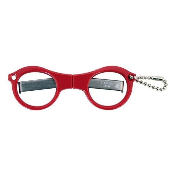 めがねハサミレッド ボールチェーン付 1個