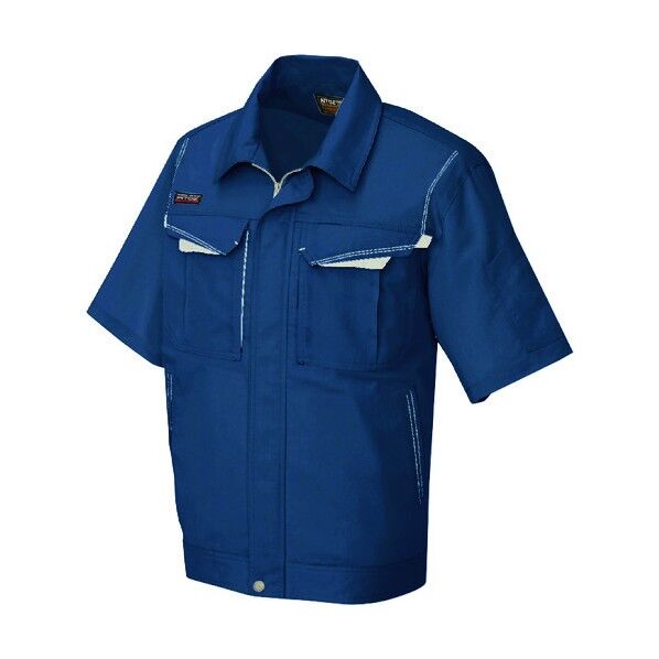 半袖ブルゾン（男女兼用） 188フォレストネイビー×シルバーグレー M 5551 1