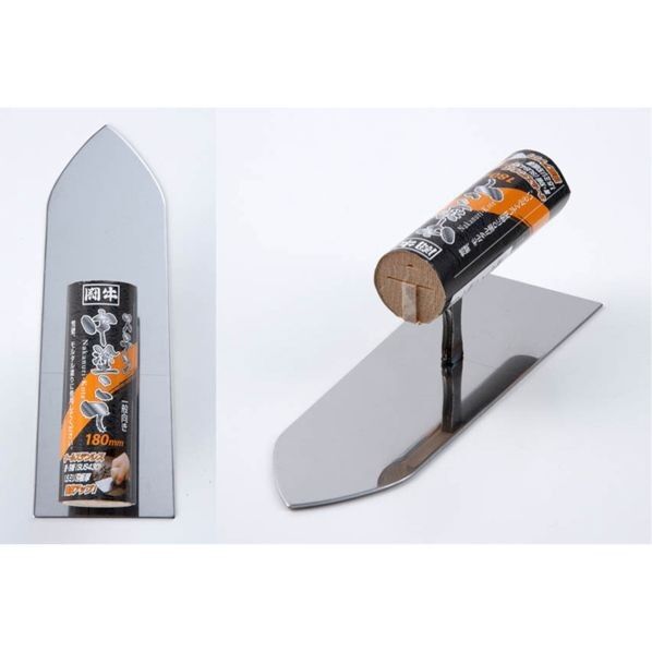 闘牛 ステン中塗こて 180ミリ H22.9cm×W6.7cm×D6.4cm 022190 1個