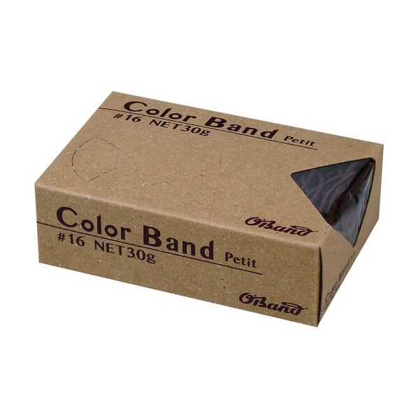 オーバンド カラーバンド プチ 30g チョコレート 90 x 59 x 28 mm GGC030CH 190本