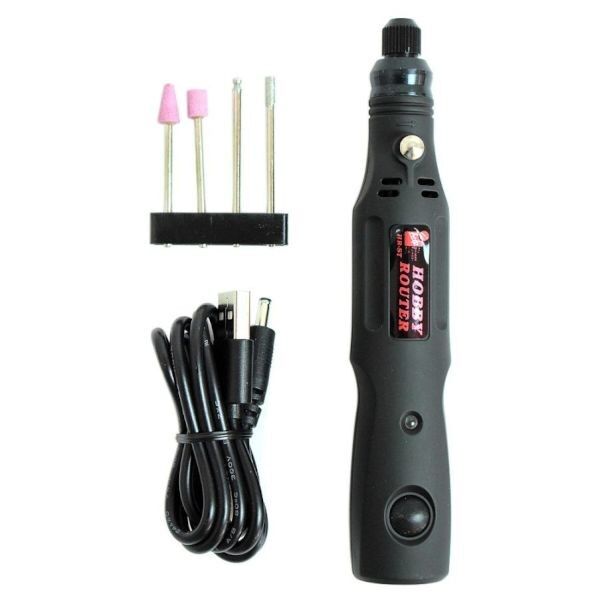 充電式 ホビールーターセット H14.5cm×W2.5cm×D3cm HR-ST 1本