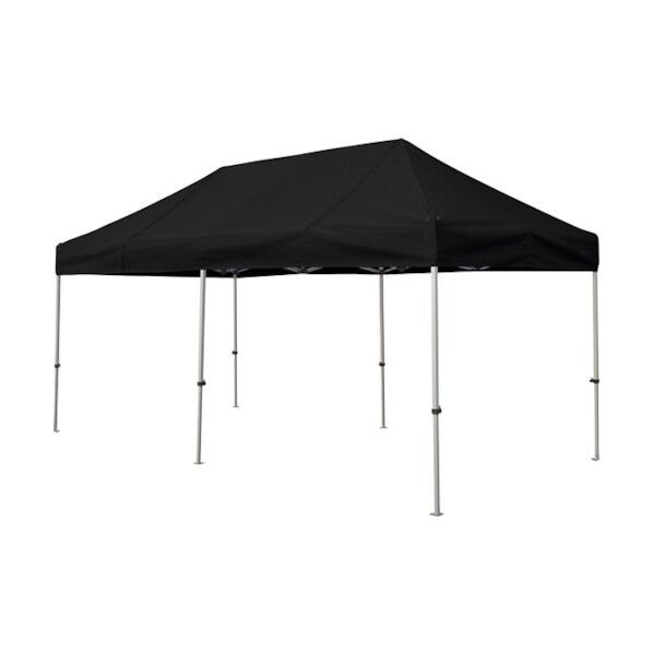 かんたんてんと 2.4m×4.8mスチール&アルミ複合フレーム 黒 KA/5W-BK 1点