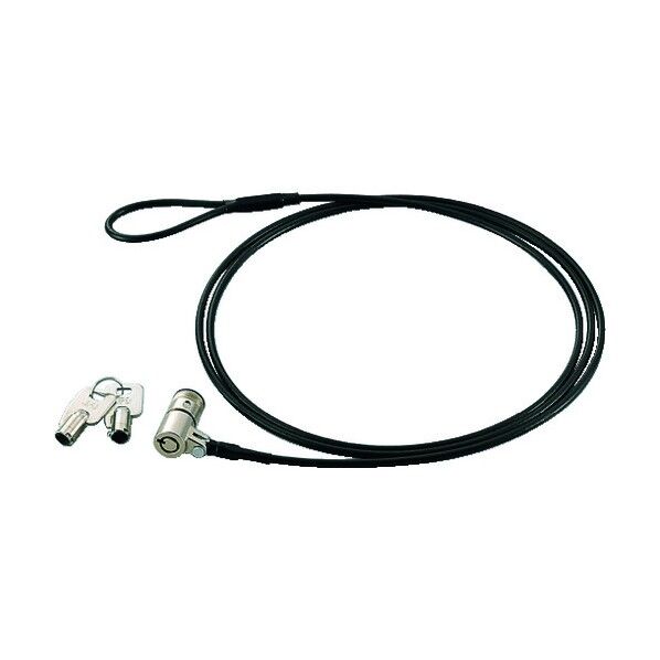 ランプ印 ノート型パソコン簡易ロック WL-P1800型 スリムタイプ アングル丁番 WL-P1800-B 1個