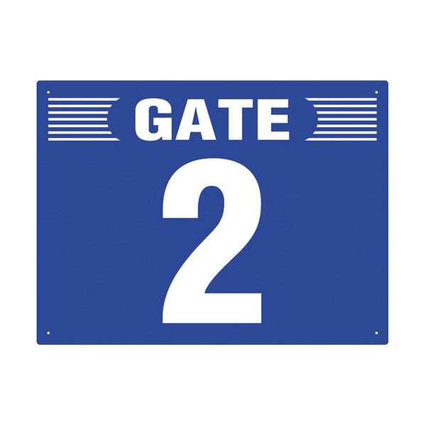 ゲート表示板 GATE 2 ヨコ 305-301 1点
