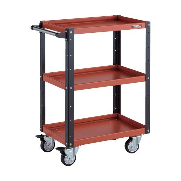 イーグルワゴン 600X400XH880 4輪自在 ウレタン車輪 オレンジ/ブラック EGW-963UJ-ORBK 1点