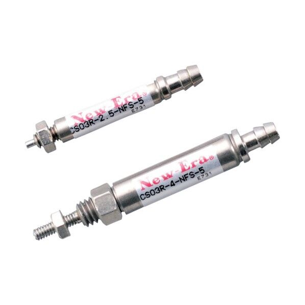 超小型シリンダ Φ2.5mm ストローク10mm 押出単動基本形 CA03R-2.5-NFS-10 1点