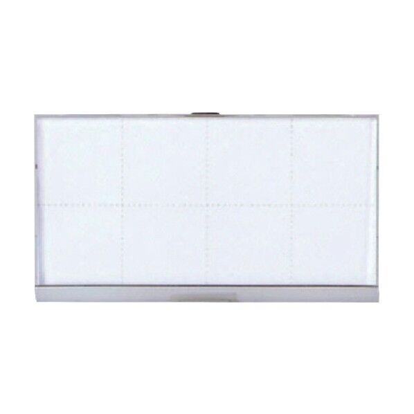 U型名札 中紙入 ワニピン付 アクリル・25X50 850-50 5個