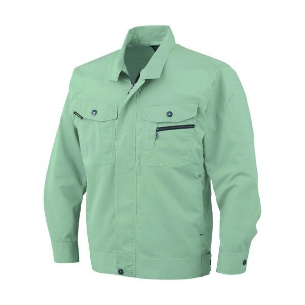 立体カット長袖ブルゾン 9グリーン LL AS-931-9-LL 1点