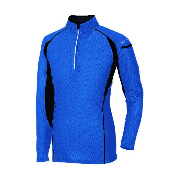 ハーフZIP長袖シャツ 006ブルー L 551031 1