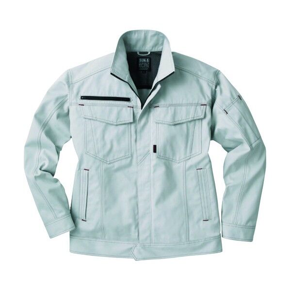 冬 長袖ブルゾン シルバー色 5Lサイズ WA21711-6-5L 1点