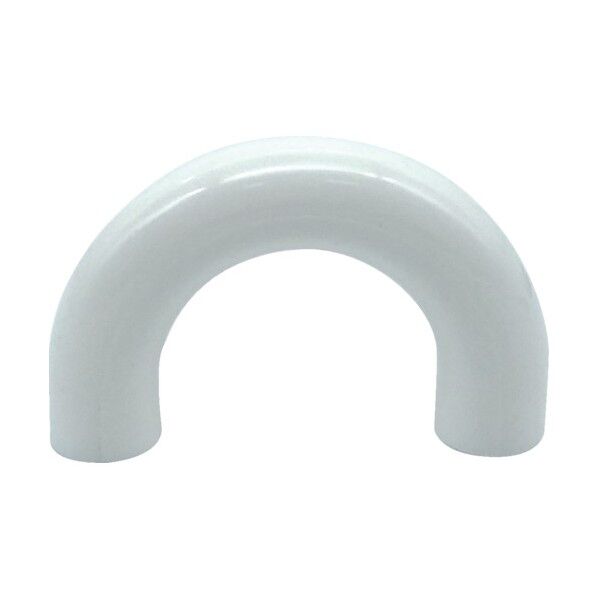 丸棒取手 PS樹脂 白 全長45mm 全高28mm ピッチ35mm めねじM4深さ15 (B1トラスタッピンねじM4×30 2本付) MAPS-35W 1点