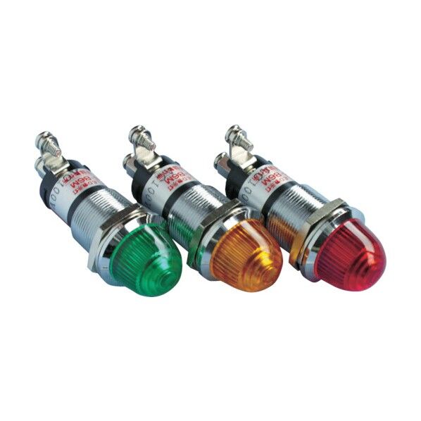 ランプ交換型超高輝度LED表示灯φ16 丸形